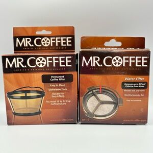 MR. COFFEE Permanent Coffee Filter (GTF2-1) & Water Filter Disk & Frame (WF-10)